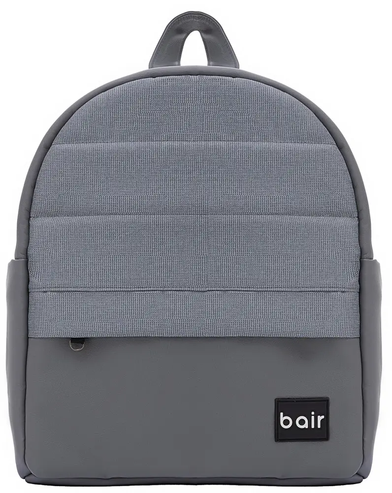 Коляска 2 в 1 Bair Kiwi Plus ECO Soft BKP-218 серый